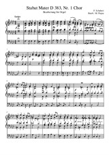 F. Schubert - Stabat Mater (D383) № 1, орган